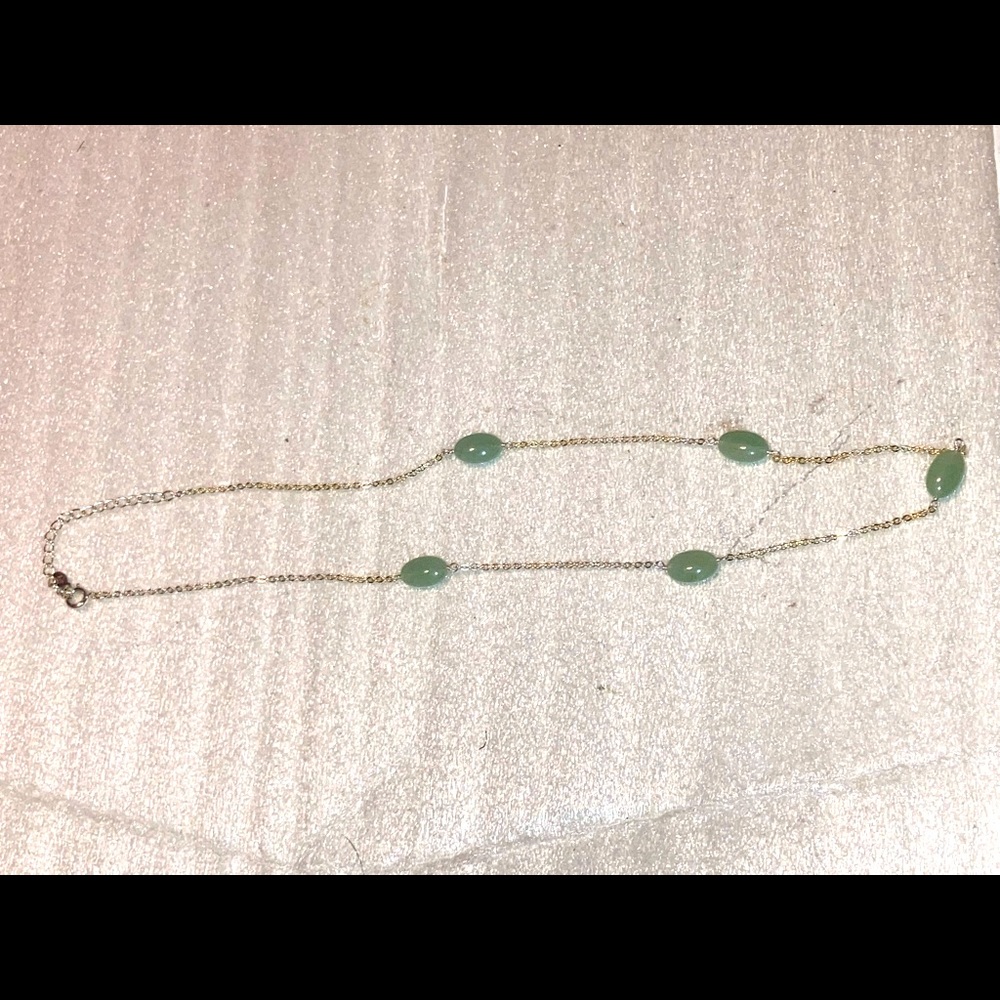 Sterling silver & mineral stone necklace